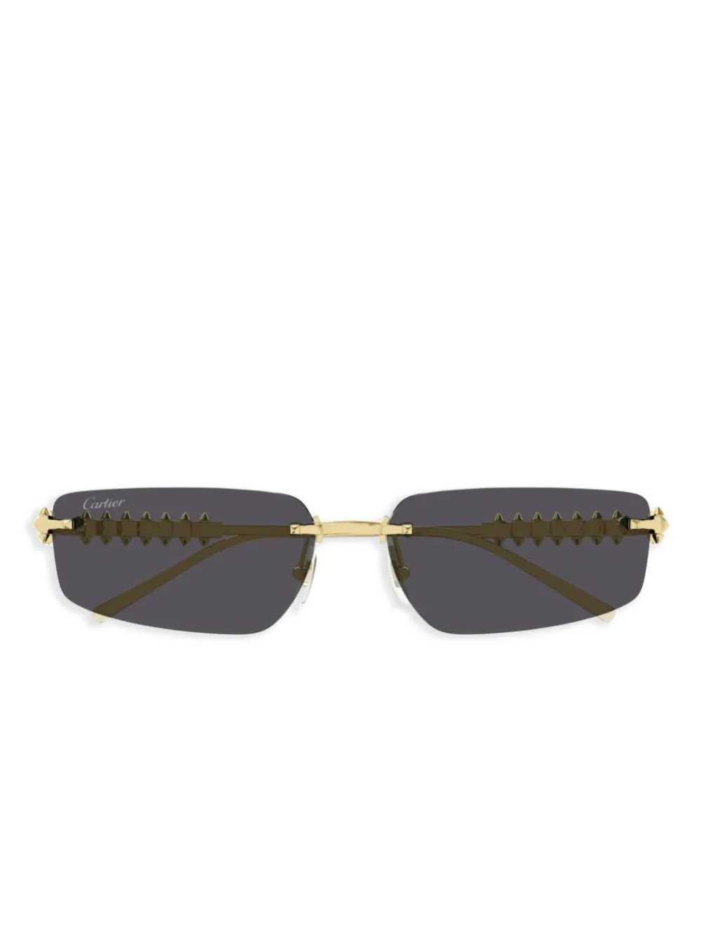 Cartier Eyewear Zonnebril met geometrisch montuur Goud