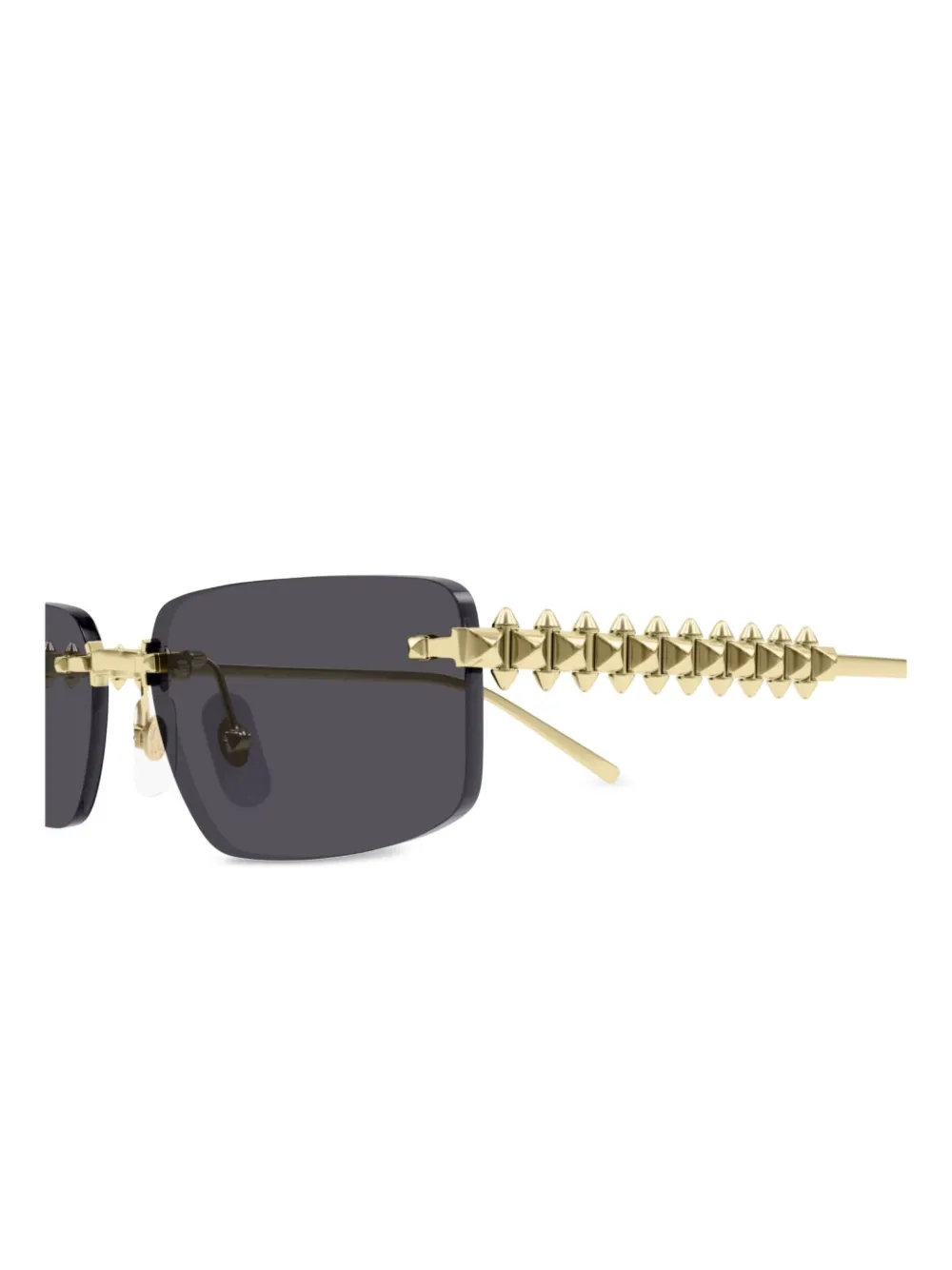 Cartier Eyewear Zonnebril met geometrisch montuur Goud