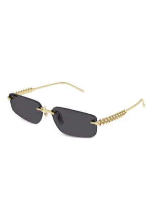 Cartier ラウンドサングラス ブラック/グレー Cartier ラウンドサングラス ブラック/グレー Cartier