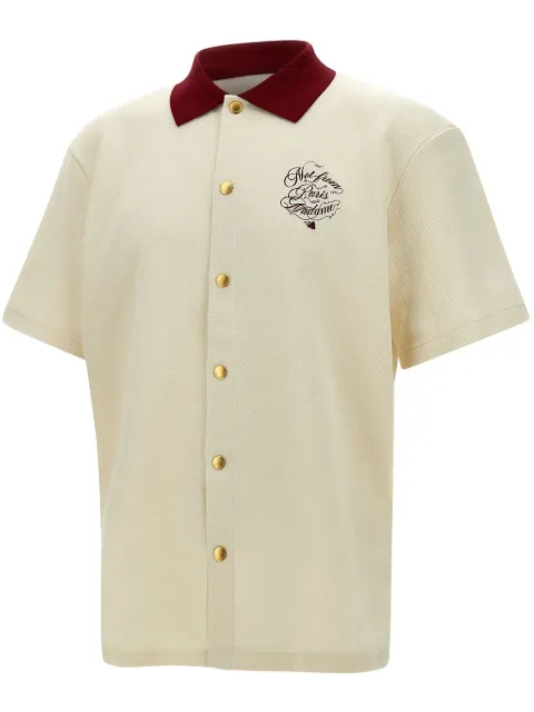 Drôle De Monsieur logo-embroidered short-sleeve shirt