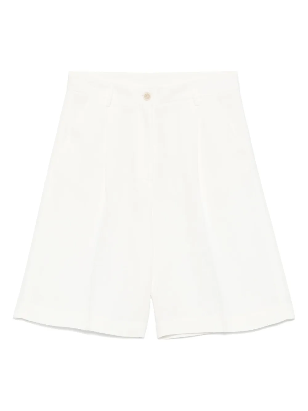 Antonelli Shorts met plooidetail Wit