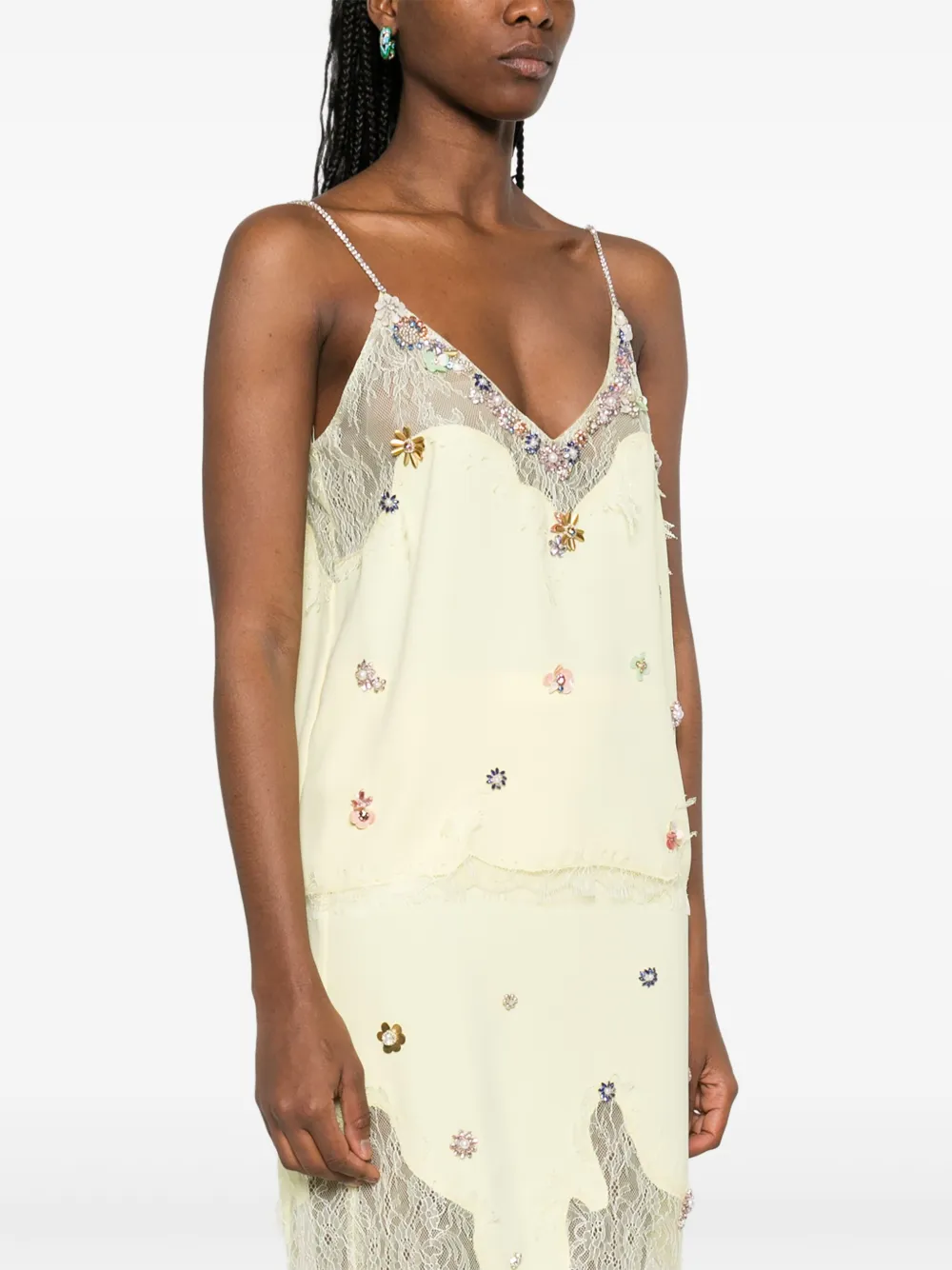 COSTARELLOS CREPE CADY TANK TOP