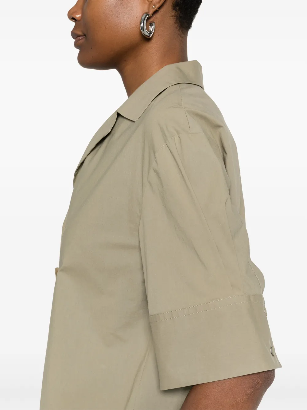 Antonelli Shirt met geplooid detail Groen
