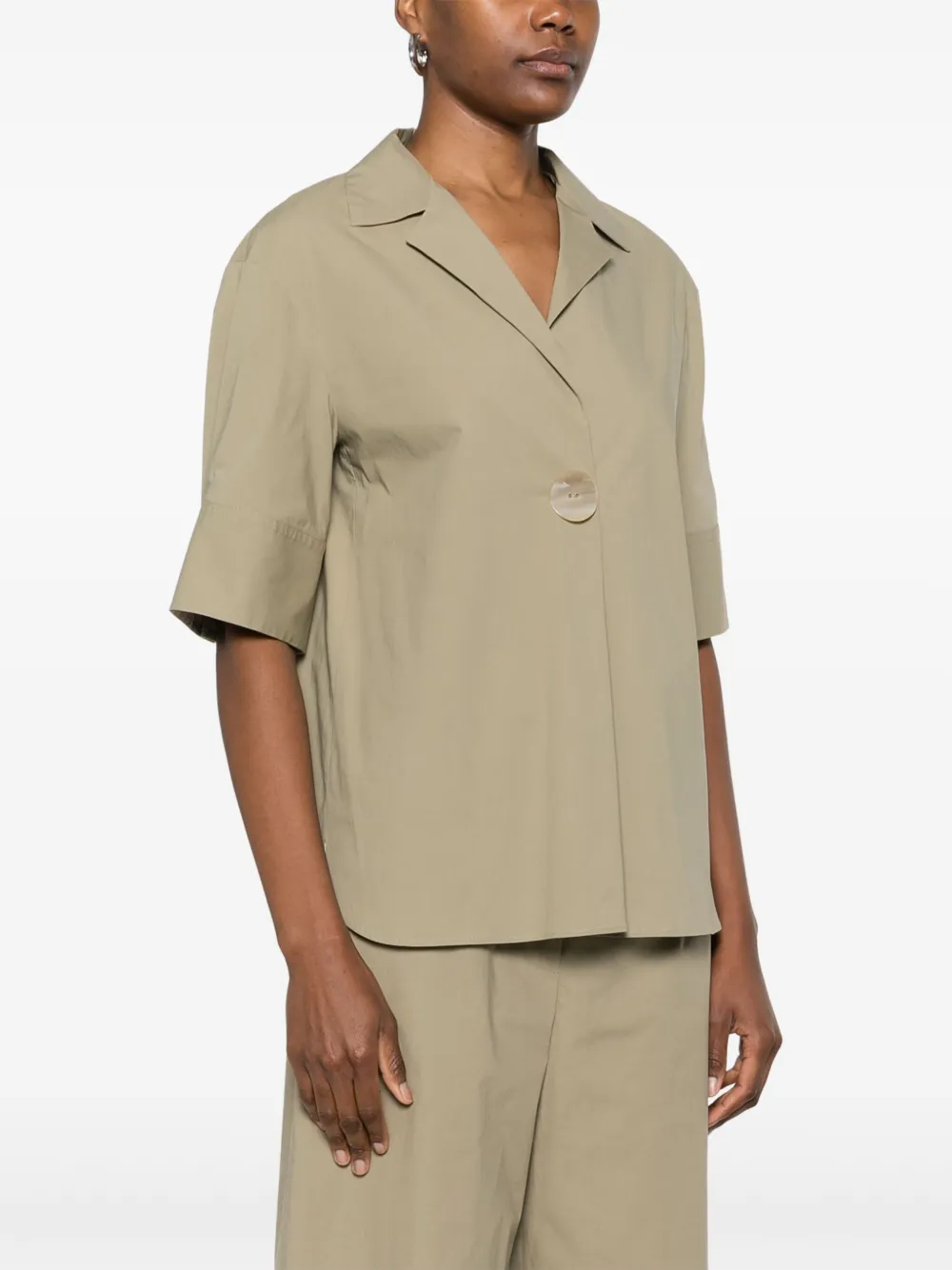 Antonelli Shirt met geplooid detail Groen