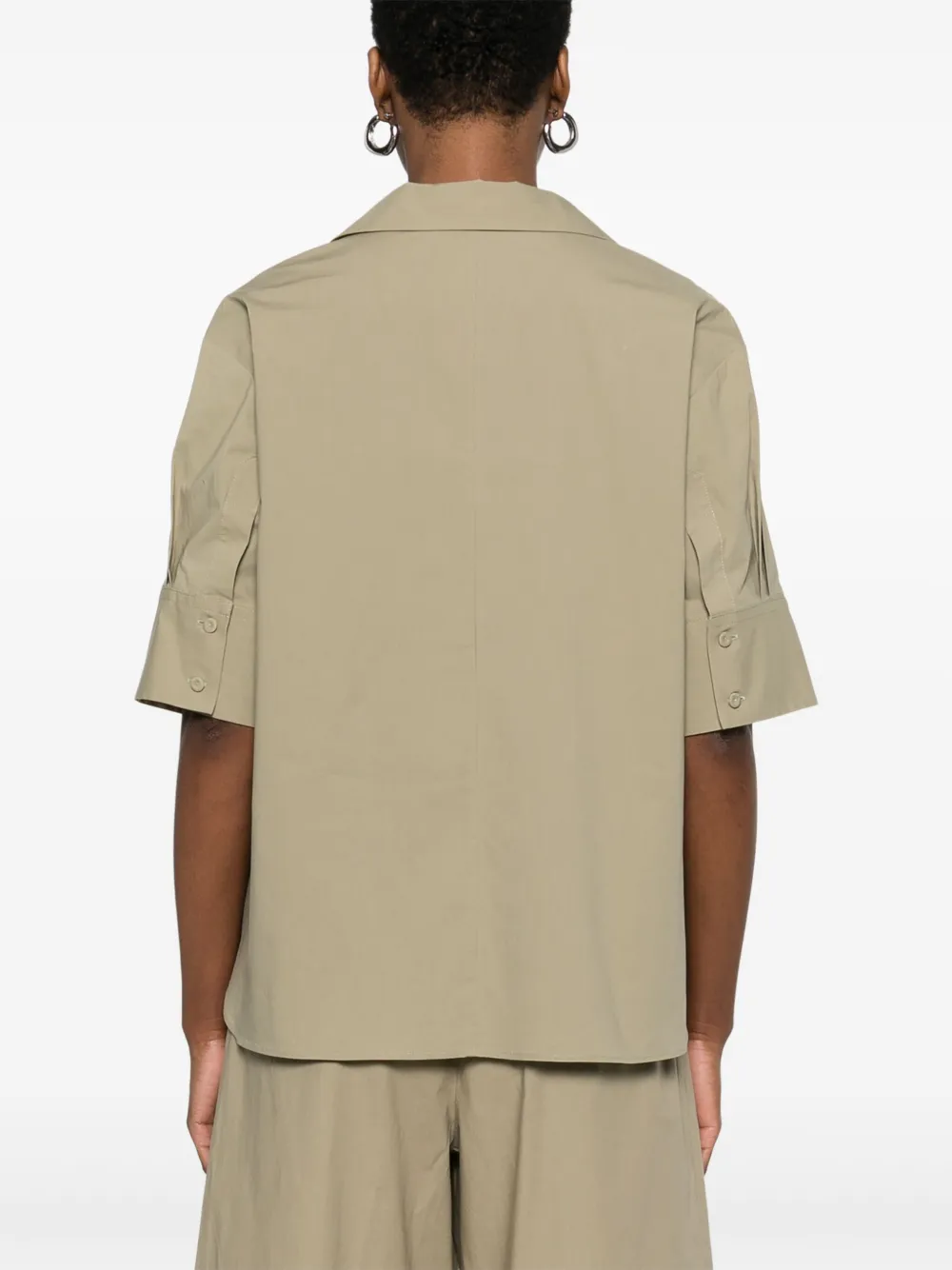 Antonelli Shirt met geplooid detail Groen