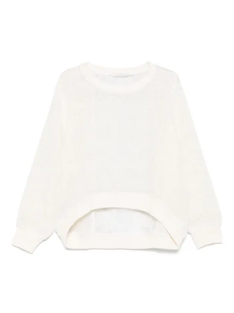 MAURIZIO MYKONOS lace-detailed sweater