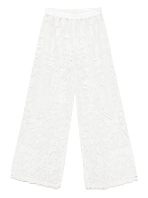 MAURIZIO MYKONOS lace trousers