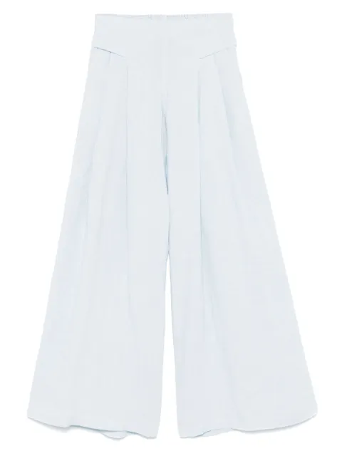 MAURIZIO MYKONOS lurex-detail palazzo pants