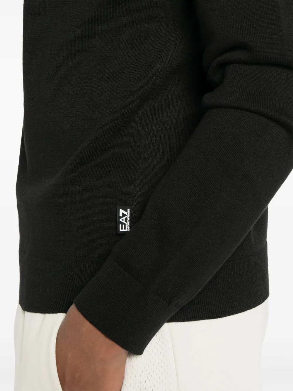 Ea7 Emporio Armani Katoenen trui Zwart