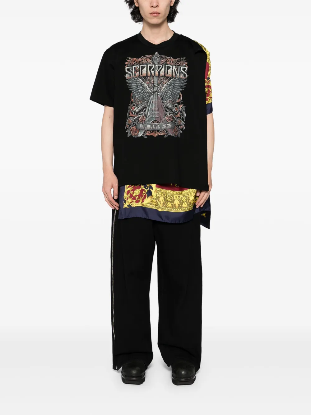 Junya Watanabe MAN Scorpions T-shirt - Zwart