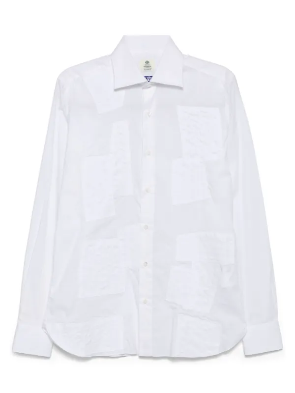 JUNYA WATANABE MAN パッチワークシャツ M Junya Watanabe MAN パッチワーク シャツ | ホワイト | FARFETCH JP