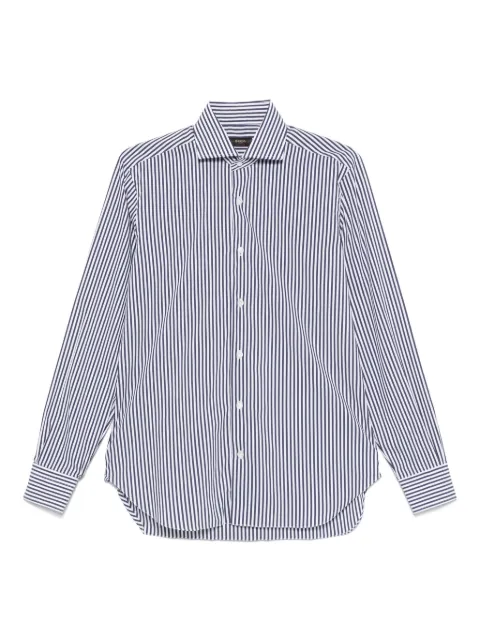 Barba camisa con rayas estampadas