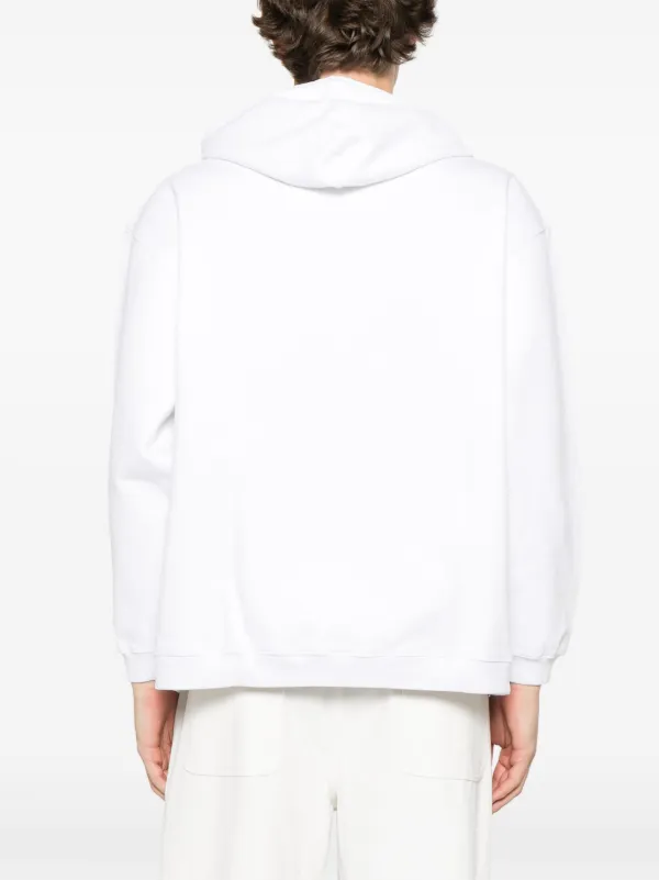 【関税込み】Glass Cypress フーディ & ジップアップ Glass Cypress Embroidered Hoodie | White | FARFETCH JO