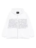 Glass Cypress embroidered hoodie - White