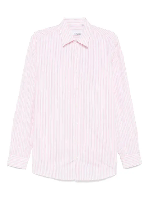 Costumein vertical-stripe pattern shirt