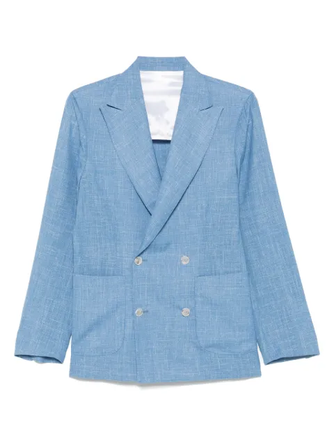 Barba blazer con doble botonadura