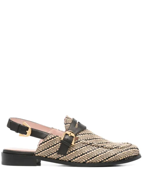 Coccinelle mules con motivo en zigzag