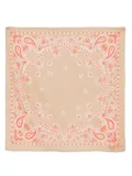 Destin bandana-print scarf - Brown