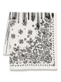 Destin bandana-print scarf - White