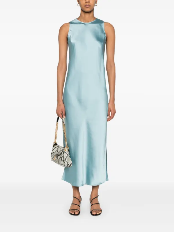 【送料&関税込】Herno Satin Sleeveless Midi Dress Herno Satin Sleeveless Midi Dress | italist