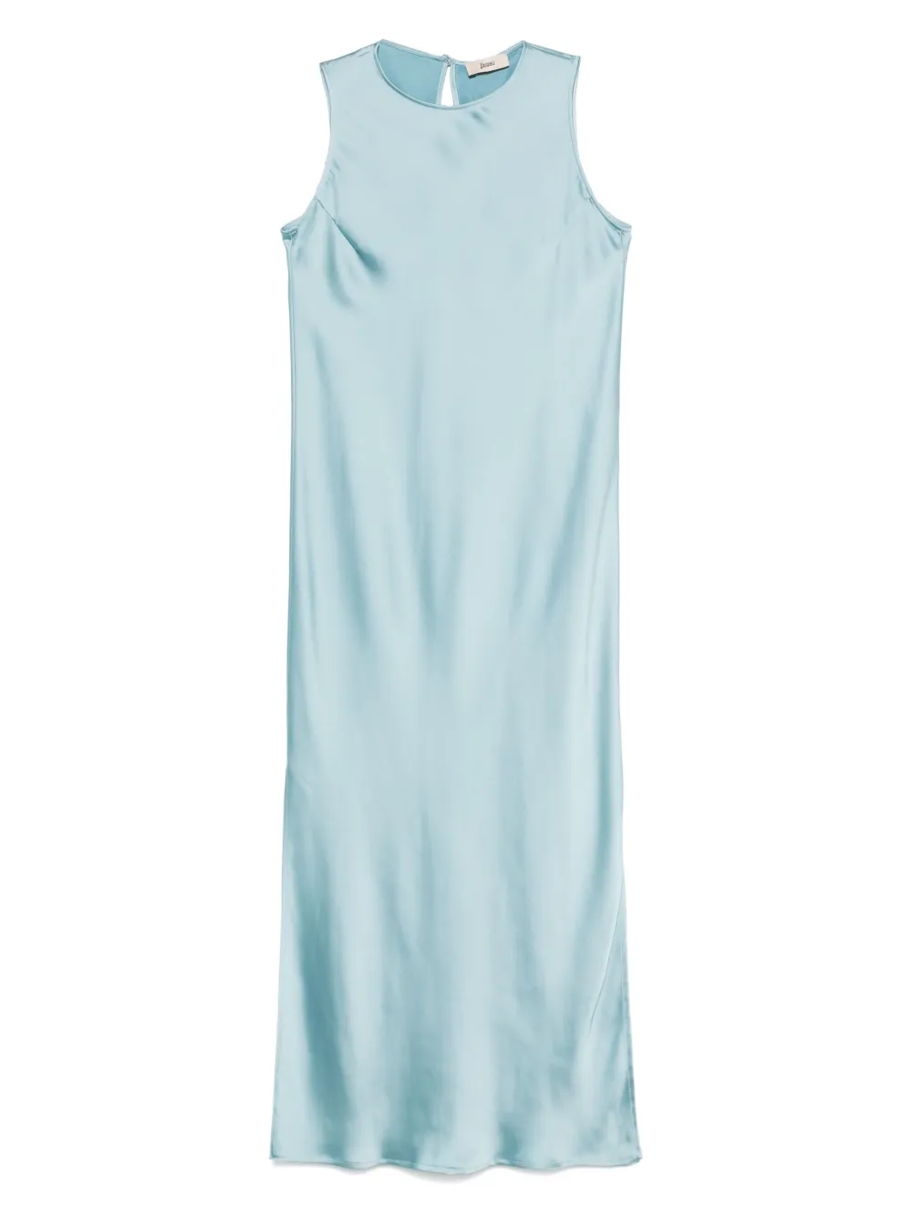 Herno robe en satin à coupe longue | bleu | Image 1