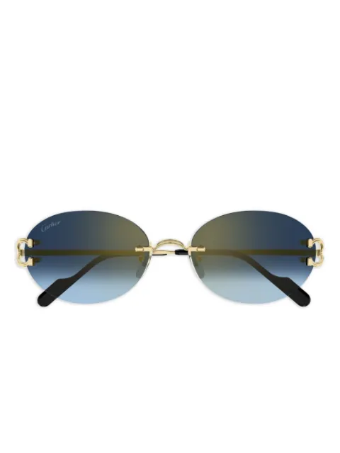 Cartier Eyewear lentes de sol con armazón redonda