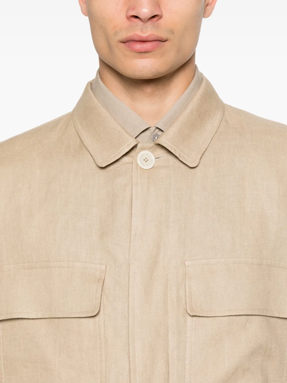 Lardini Linnen jack Beige