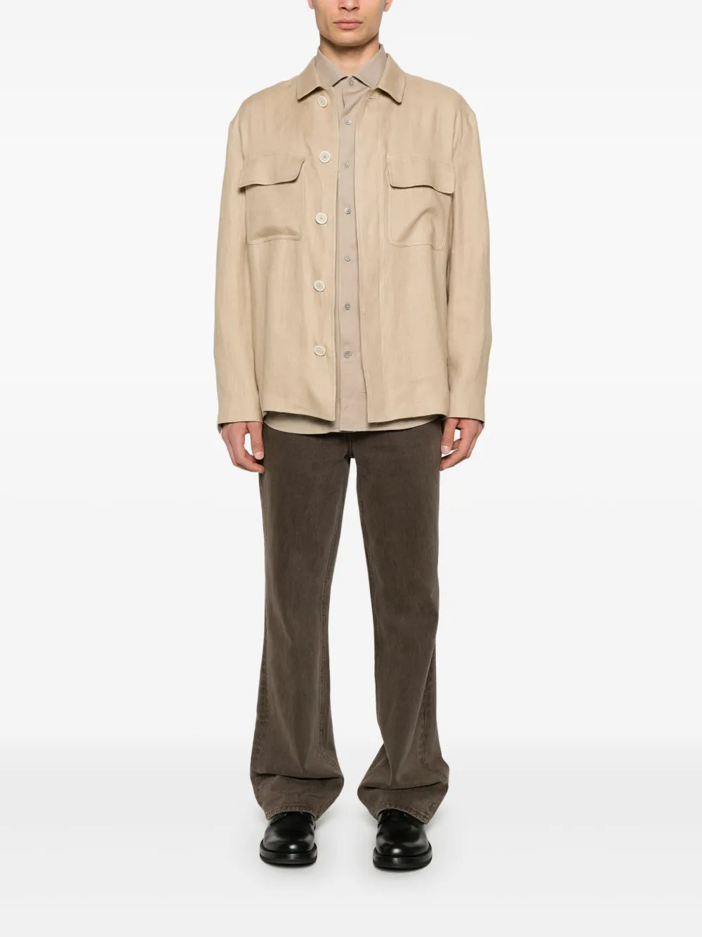 Lardini linen jacket | Shirt Jackets | Image 2