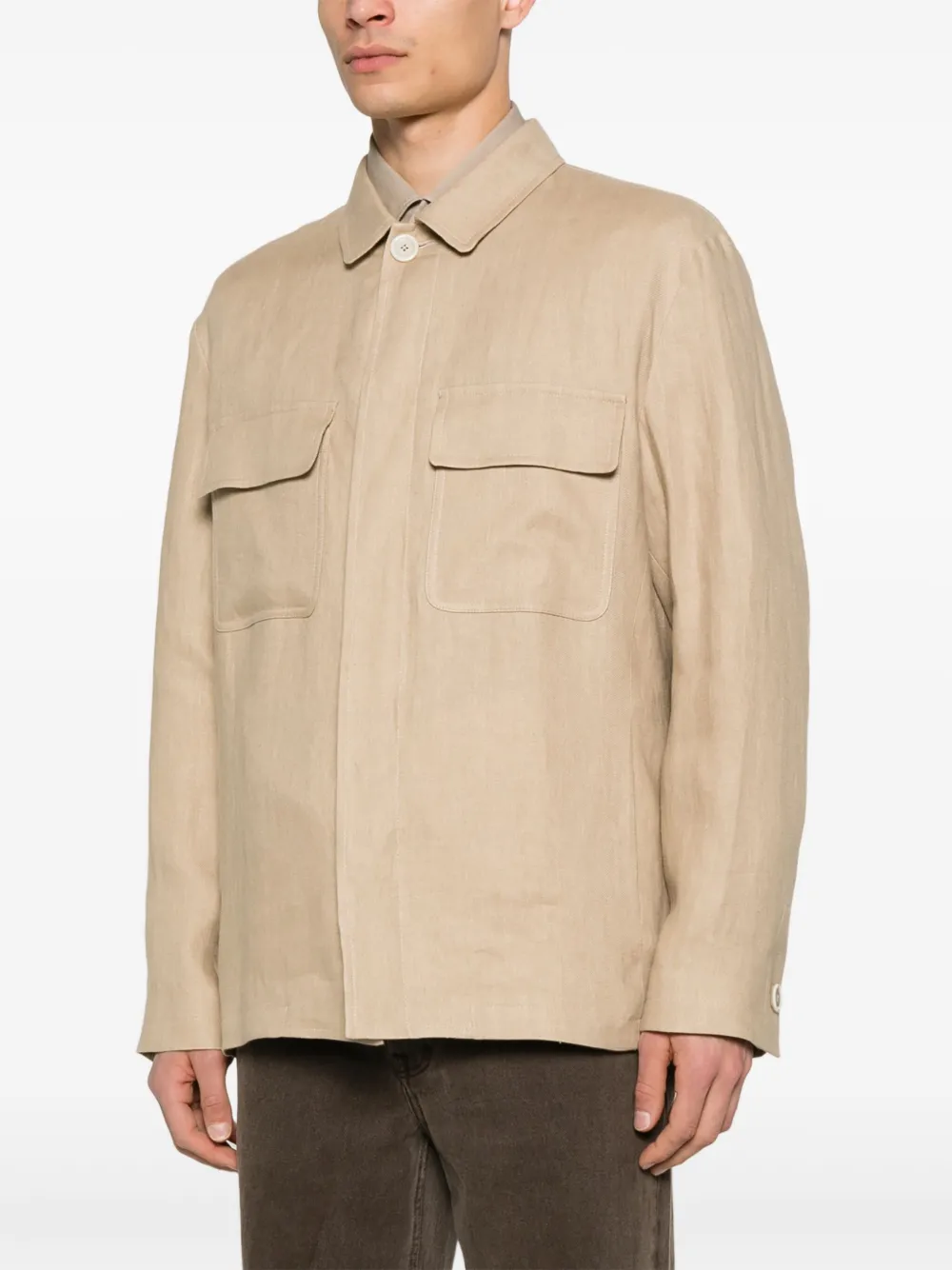 Lardini Linnen jack Beige