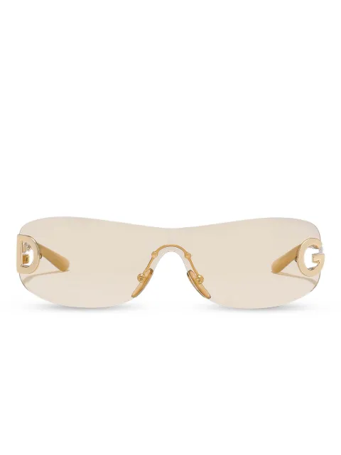 Dolce & Gabbana Eyewear نظارة شمس بعدسات متصلة وزينة شعار الماركة