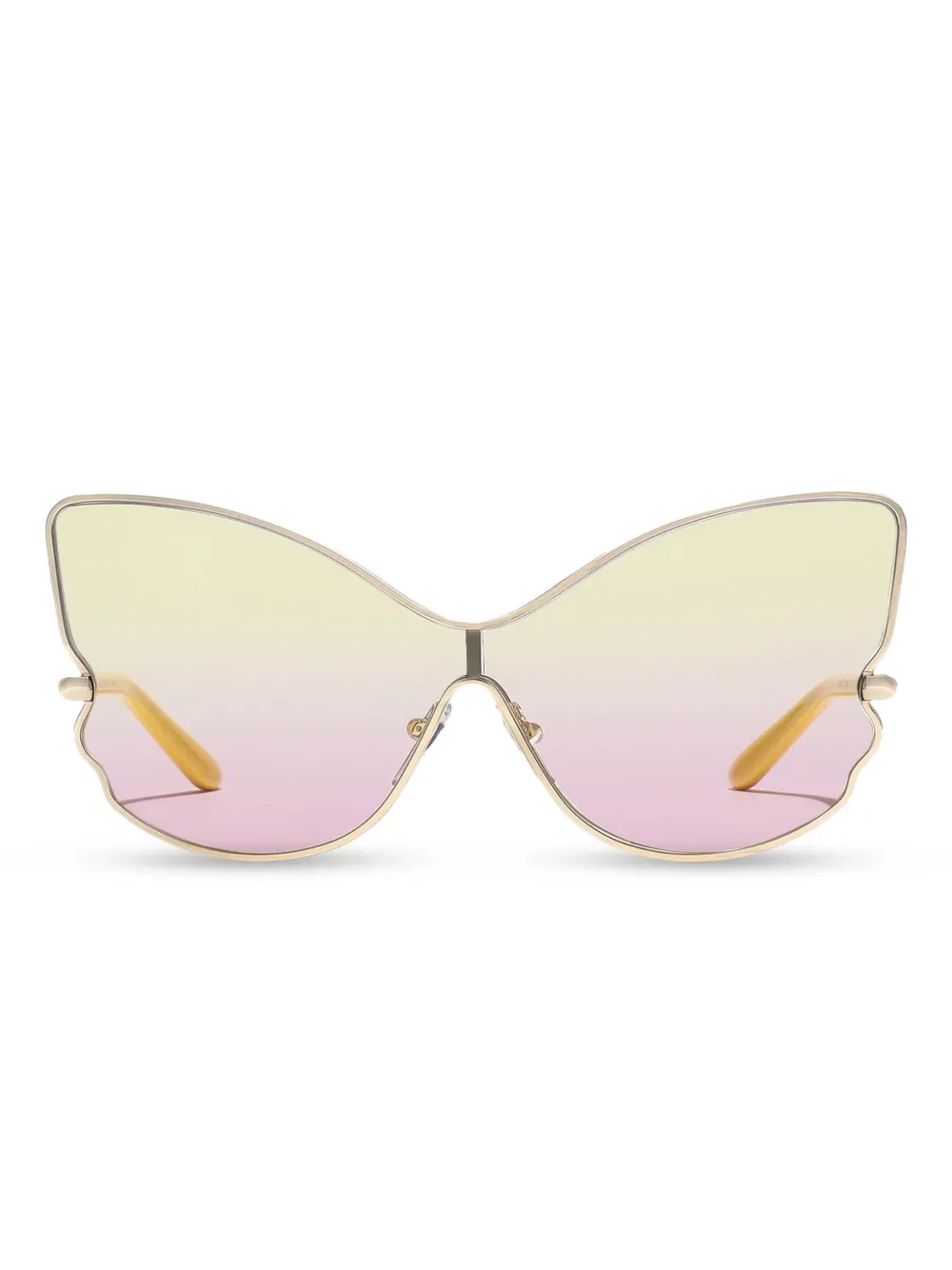 Dolce & Gabbana Kids' Butterfly-shaped Tinted Sunglasses In Gold