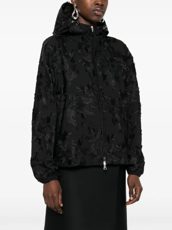 モンクレール フローラルジャケット Moncler フローラル ジャケット | ブラック | FARFETCH JP