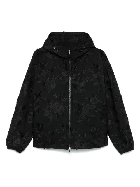Moncler floral-embroidered jacket