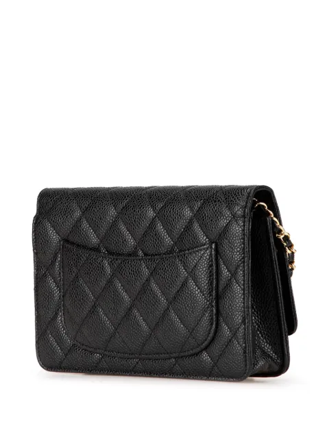 CHANEL Pre-Owned 2013-2014 CC Quilted Caviar Wallet on Chain crossbody bag NRTVLGJI7HLWP1SY - 1