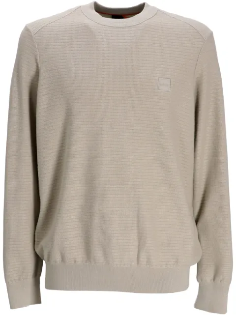 BOSS logo-appliqué jumper