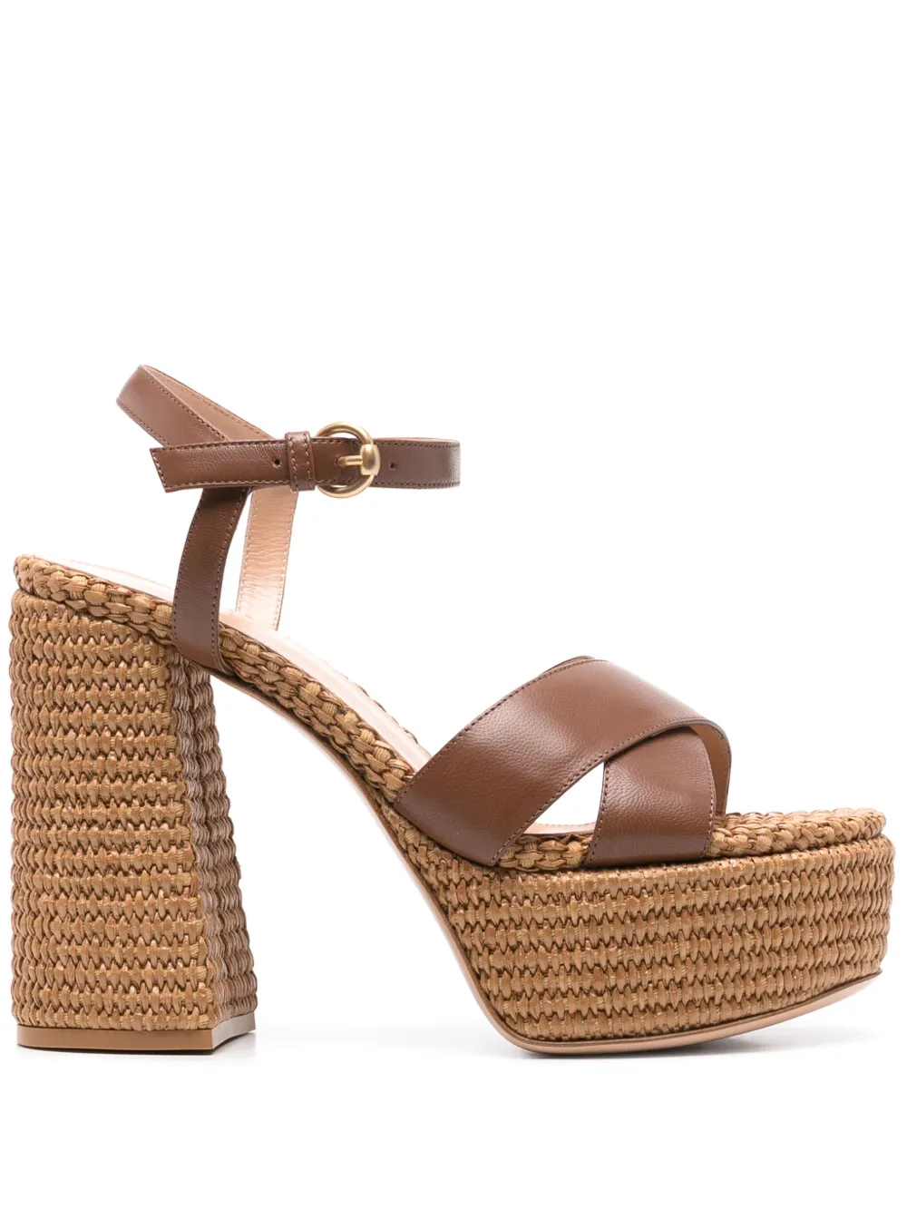 Gianvito Rossi 110mm Bebe sandals Brown