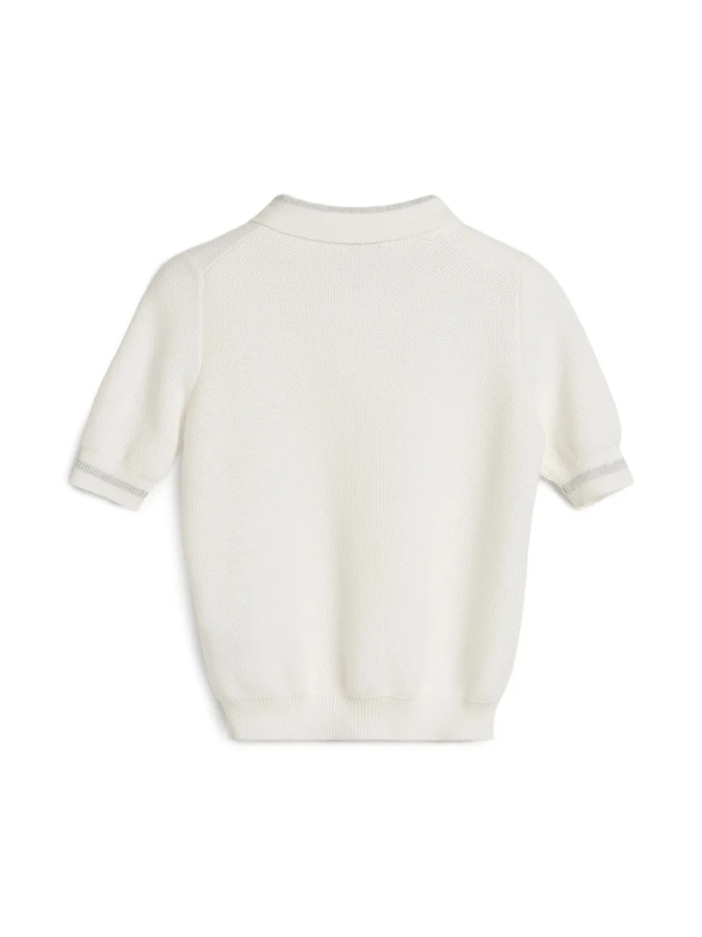 Brunello Cucinelli Kids Bernie poloshirt Wit