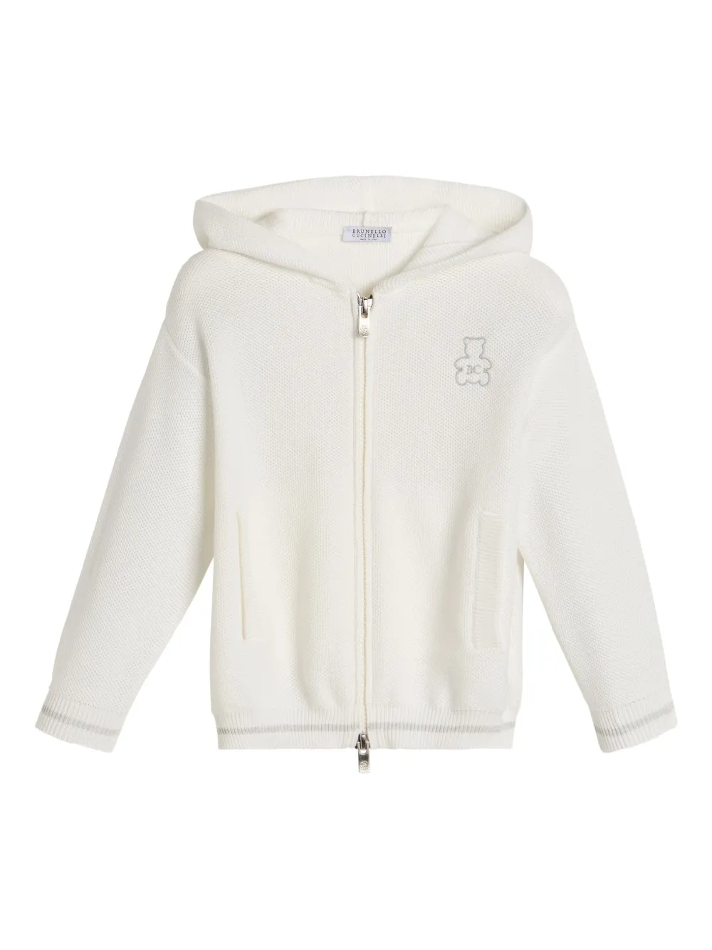 Brunello Cucinelli Kids Bernie cardigan | White | Image 1