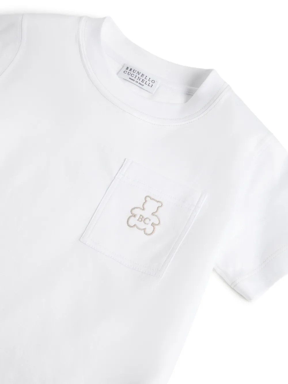 Brunello Cucinelli Kids Bernie T-shirt Wit