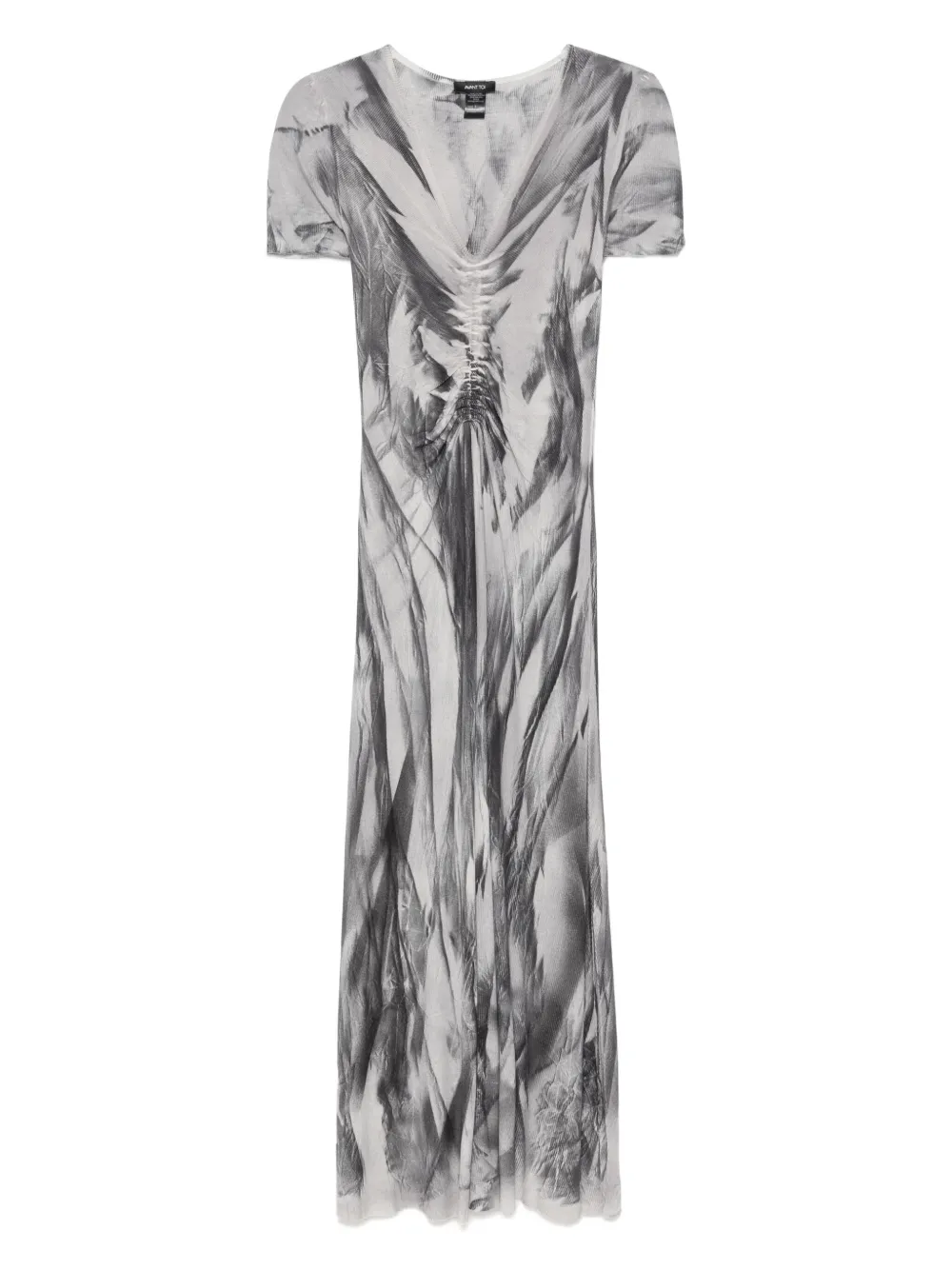 Avant Toi graphic-print midi dress | Grey | Image 1
