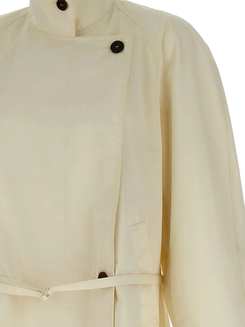 Low Classic Trenchcoat met gewikkeld design Beige