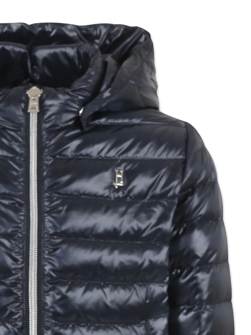 Herno Kids Gewatteerd jack met capuchon Blauw
