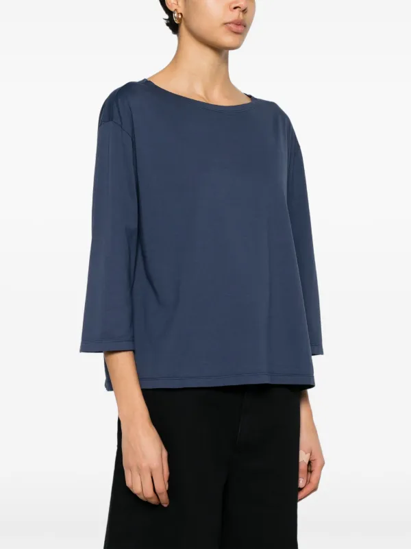 ASPESI 売れ筋商品|||アスペジ Tシャツ トップス レディース T-shirts Blue ASPESI ロゴ Tシャツ | ブルー | FARFETCH JP
