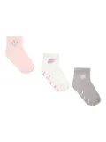 Nike Kids logo-embroidered socks (set of three) - White