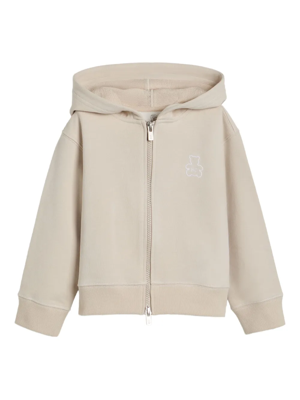 Brunello Cucinelli Kids Bernie zip-up hoodie Beige