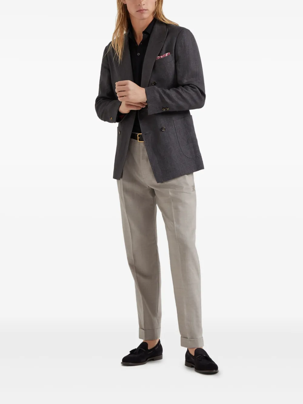 Brunello Cucinelli Trui met ronde hals Zwart