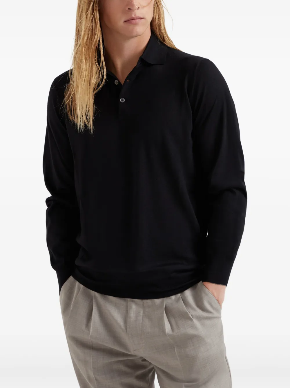 Brunello Cucinelli Trui met ronde hals Zwart