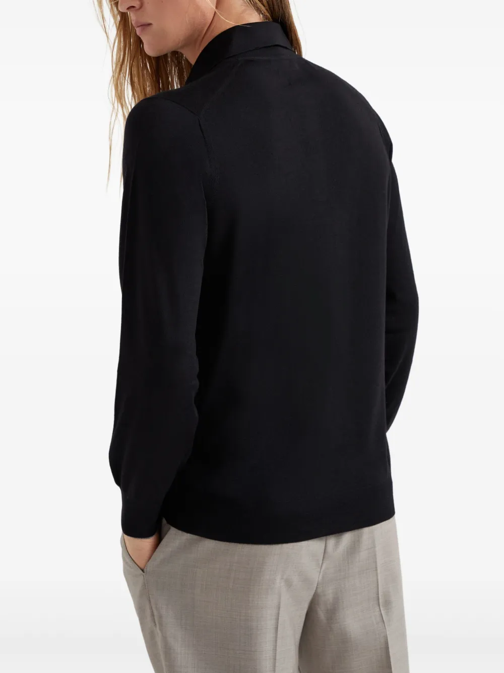 Brunello Cucinelli Trui met ronde hals Zwart