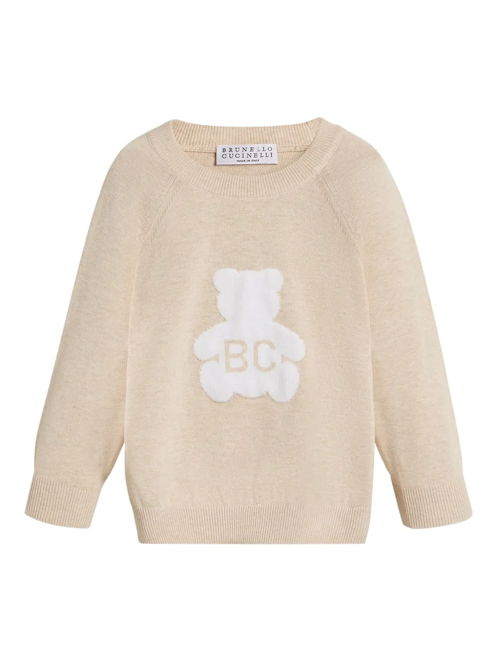 Brunello Cucinelli Kids Bernie sweater | Neutrals | Image 1
