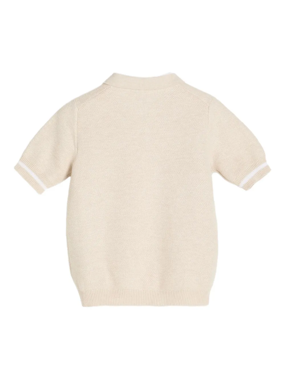 Brunello Cucinelli Kids Bernie knit polo shirt Beige